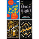 Quiz Puzzles 4 Books Collection Set Pack (Ultimate PopMaster, Collins Quiz Night, Collins Quiz Master & Collins Pub Quiz)