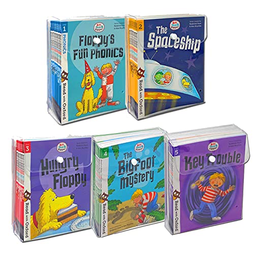Biff, Chip and Kipper Stage 1 - 5 Read with Oxford: 3+: 88 Phonics Books Collection Set
