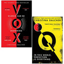 Christina Dalcher 2 Books Collection Set (Vox: Silence Can Be Deafening & Q:In This World,Perfection is Everything)