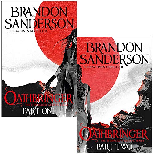 The Stormlight Archive Book Series 2 Books Set By Brandon Sanderson (Oathbringer Part 1 & 2)