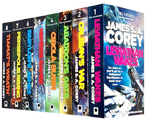 James S A Corey Expanse Series 8 Books Collection Set (Leviathan Wakes, Caliban's War, Abaddon's Gate, Cibola Burn, Nemesis Games, Babylon's Ashes, Persepolis Rising, Tiamats Wrath)
