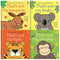 Usborne Touchy Feely Wild Animals Collection 4 Books Set by Fiona Watt (That's not my Monkey, Tiger, Koala, Kangaroo)