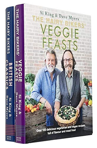 The Hairy Bikers' Veggie Feasts & The Hairy Bikers' British Classics By Hairy Bikers 2 Books Collection Set