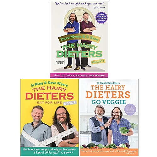The Hairy Bikers Collection 3 Books Set (The Hairy Dieters, The Hairy Dieters Eat for Life, The Hairy Dieters Go Veggie) By Si King & Dave Myers