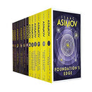 Isaac Asimov Foundation and Robot Series 12 Books Collection Set (Prelude To Foundation, Earth, Edge, Foundation,Second Foundation, Empire, I Robot,Robots of Dawn,Naked Sun,Rest Of The Robots & More)