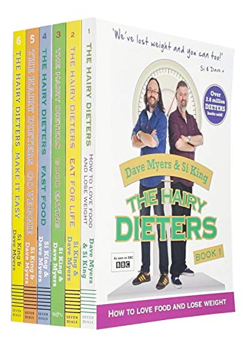 The Hairy Dieters 6 Books Collection Set By Hairy Bikers (How To Love Food And Lose Weight, Eat For Life, Good Eating, Fast Food, Go Veggie, Make It Easy)