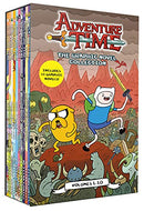 Photo of Adventure Time The Graphic Novel Collection Vol 1-10 on a White Background