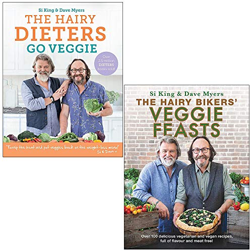 The Hairy Dieters Go Veggie & The Hairy Bikers Veggie Feasts By Hairy Bikers 2 Books Collection Set