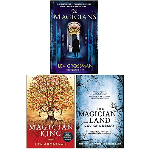 Lev Grossman Magicians Trilogy 3 Books Collection Set (The Magicians, The Magician King, The Magician's Land)