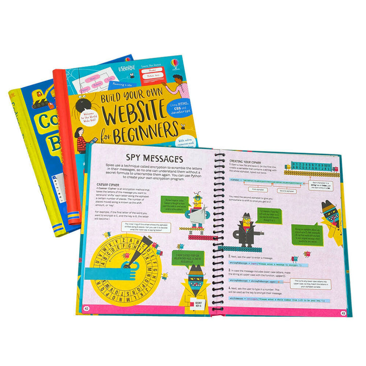 Usborne Coding For Beginners 3 Books Set Collection Using Sratch, Usin ...