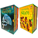 Usborne Beginners History & Nature 20 Books Collection Box Set
