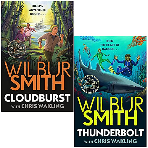 Jack Courtney Adventures Series 2 Books Collection Set by Wilbur Smith (Cloudburst & Thunderbolt)