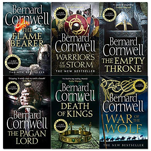 The Last Kingdom Warrior Chronicles Saxon Tales Series (7-12) Collection 6 Books Set By Bernard Cornwell(The Pagan Lord, The Empty Throne, Warriors of the Storm, The Flame Bearer, War of the Wolf, Sword of Kings)