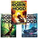 Photo of Robin Hood 3 Books Set by Robert Muchamore on a White Background
