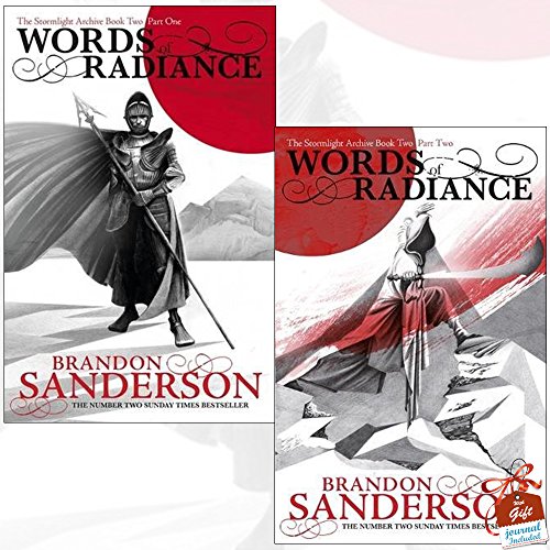 Stormlight Archive Book Two Brandon Sanderson Collection 2 Books Bundle (Words of Radiance Part One, Words of Radiance Part Two)