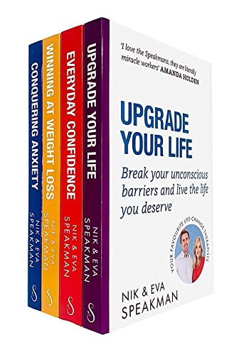 Nik & Eva Speakman 4 Books Collection Set (Conquering Anxiety, Winning at Weight Loss, Everyday Confidence & Upgrade Your Life)