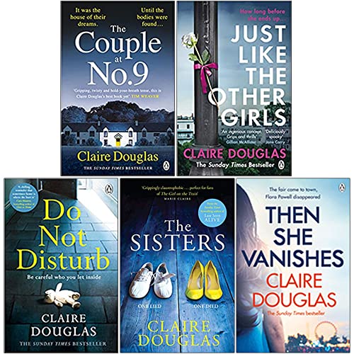 Claire Douglas Collection 5 Books Set (The Couple at No 9, Just Like the Other Girls, Do Not Disturb, The Sisters, Then She Vanishes)
