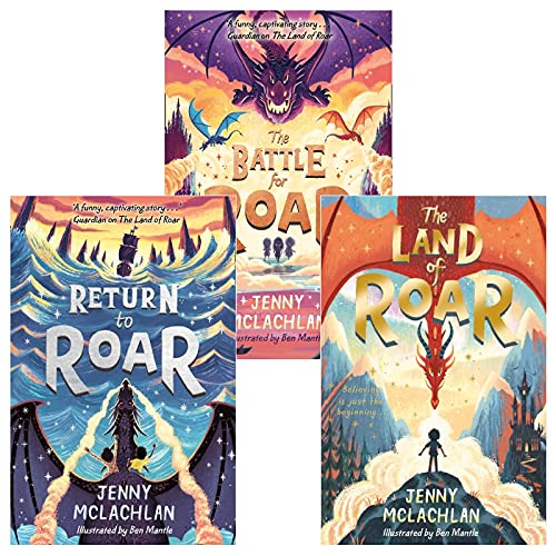 The Land of Roar series 3 books set (The Battle for Roar, Return to Roar, The Land of Roar)