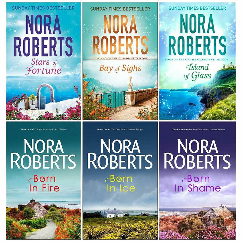 Guardians Trilogy and Concannon Sisters Trilogy Collection 6 Books Set Nora Roberts