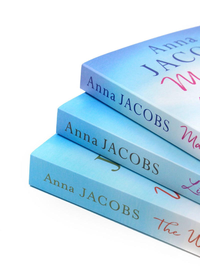 Photo of Anna Jacobs 3 Book Set Spines on a White Background