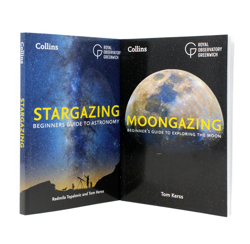 Photo of Stargazing and Moongazing 2 Books Set on a White Background