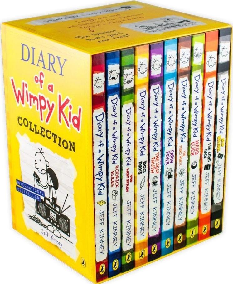 Diary of a Wimpy Kid 10 Books Box Set By Jeff Kinney Pack
