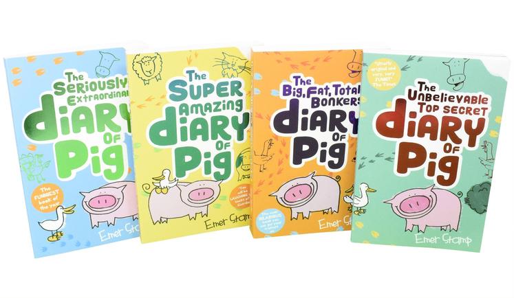 Emer Stamp 4-Book Collection – The Seriously Extraordinary Diary of Pig | Fun & Humorous Children's Fiction, Adventure & Animal Stories for Kids