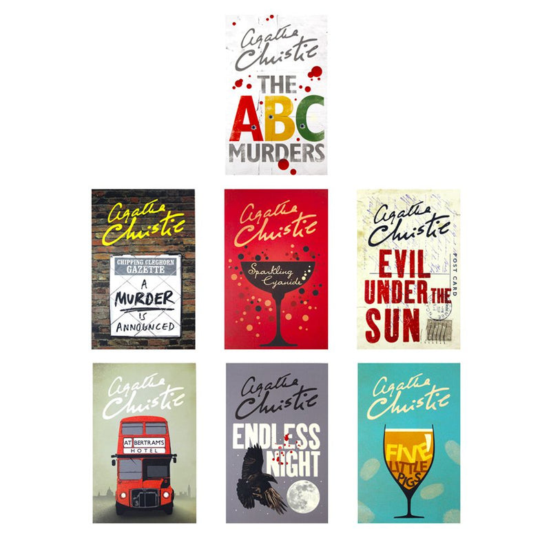 Photo of Agatha Christie Seven Deadly Sins Box Set Covers on a White Background