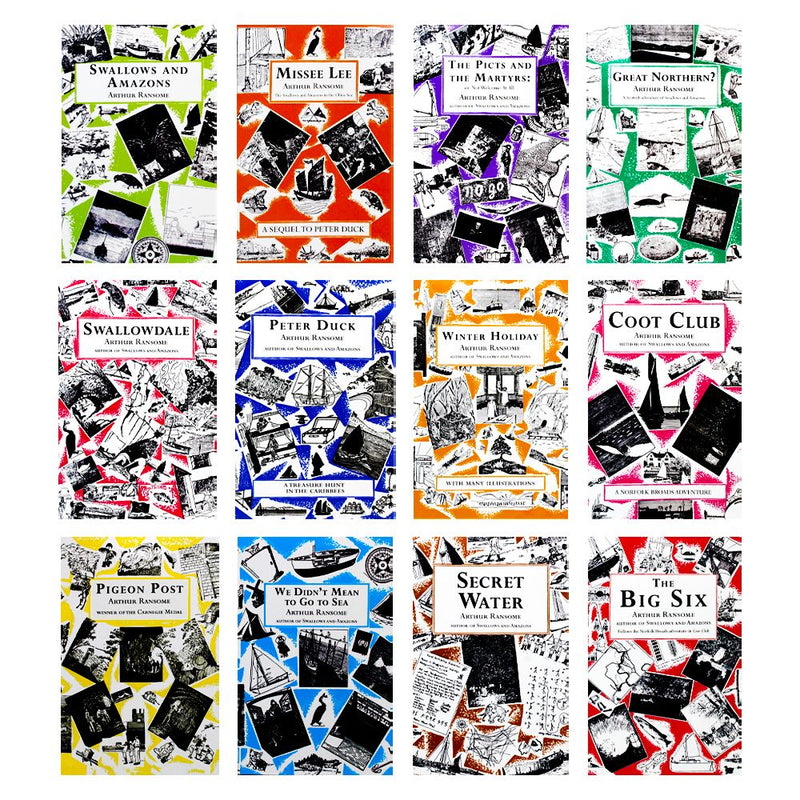 Swallows and Amazons 12 Book Set by Arthur Ransome (Paperback) | Classic Children's Adventure Series, Outdoor Fun, Timeless Tales, Family Reading