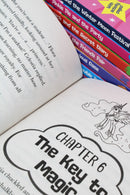 Photo of My Little Pony 8 Book Story Collection Pages on a White Background