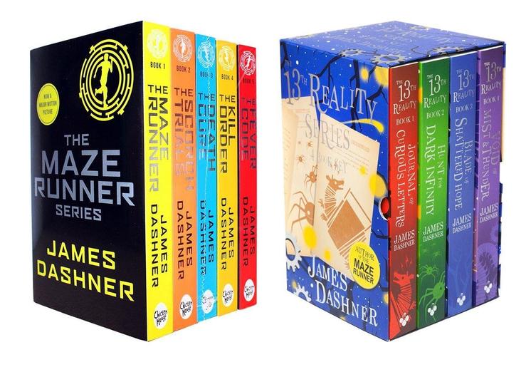 James Dashner 9 Paperback Book Collection Set | The Maze Runner & The 13th Reality Series | YA Sci-Fi, Dystopian Adventure, Fiction, Thrilling Stories