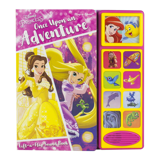 Disney Princess Once Upon An Adventure, Lift A Flap Sound Book, Play A Sound...