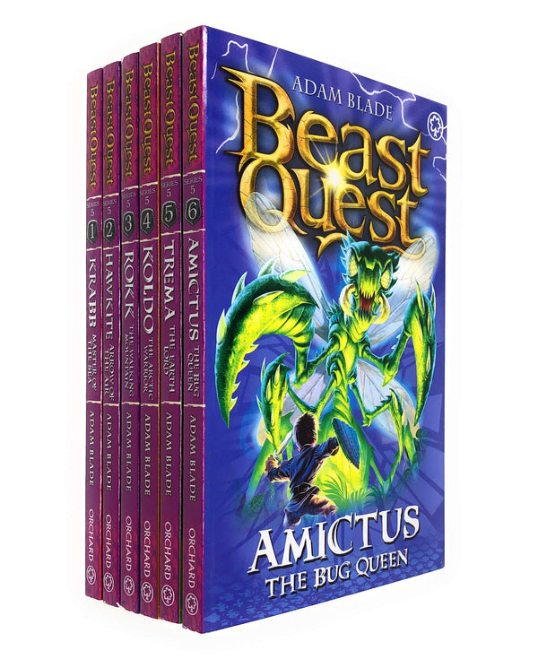 Beast Quest (Series 5) 6 Books Set Collection Adam Blade