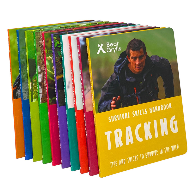 Bear Grylls Survival Skills Handbook Collection Series 10 Books Collection Set NEW