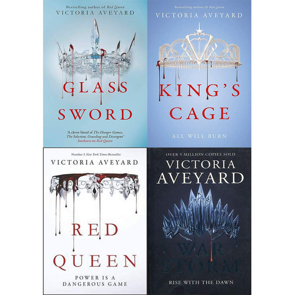 Red Queen Series 4 Books Collection Set Victoria Aveyard Red Queen, Glass Sword