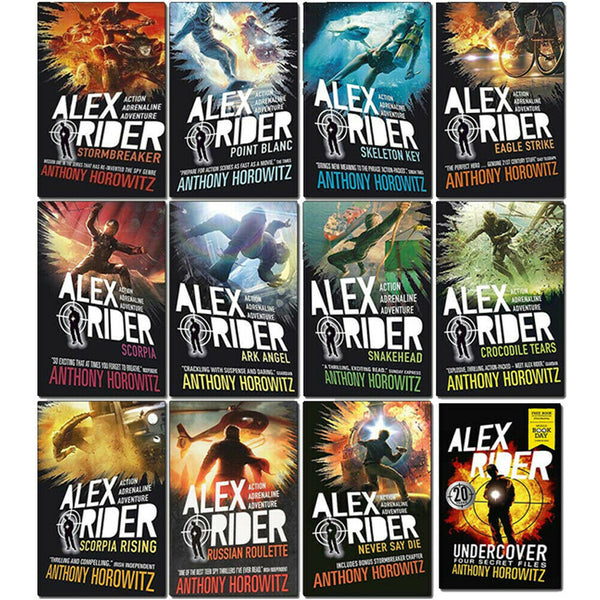 Alex Rider 12 Books Collection Set By Anthony Horowitz World Book Day Undercover