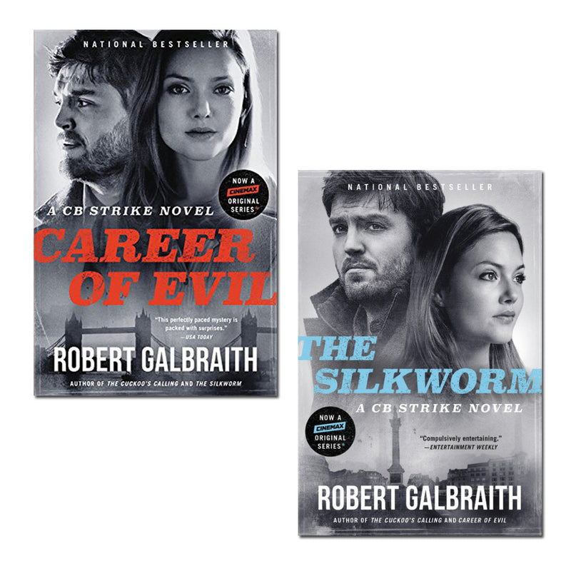 Robert Galbraith 2 Books Set Collection, Career Of Evil, The Silkworm...