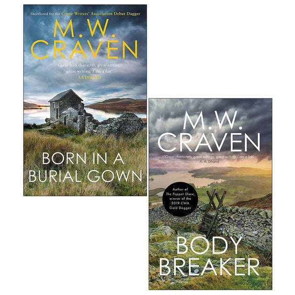 M W Craven Avison Fluke Series 2 Books Collection Set ((Born in a Burial Gown, Body Breaker)