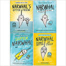 Photo of Narwhal & Jelly Series 4 Books Set by Ben Clanton on a White Background