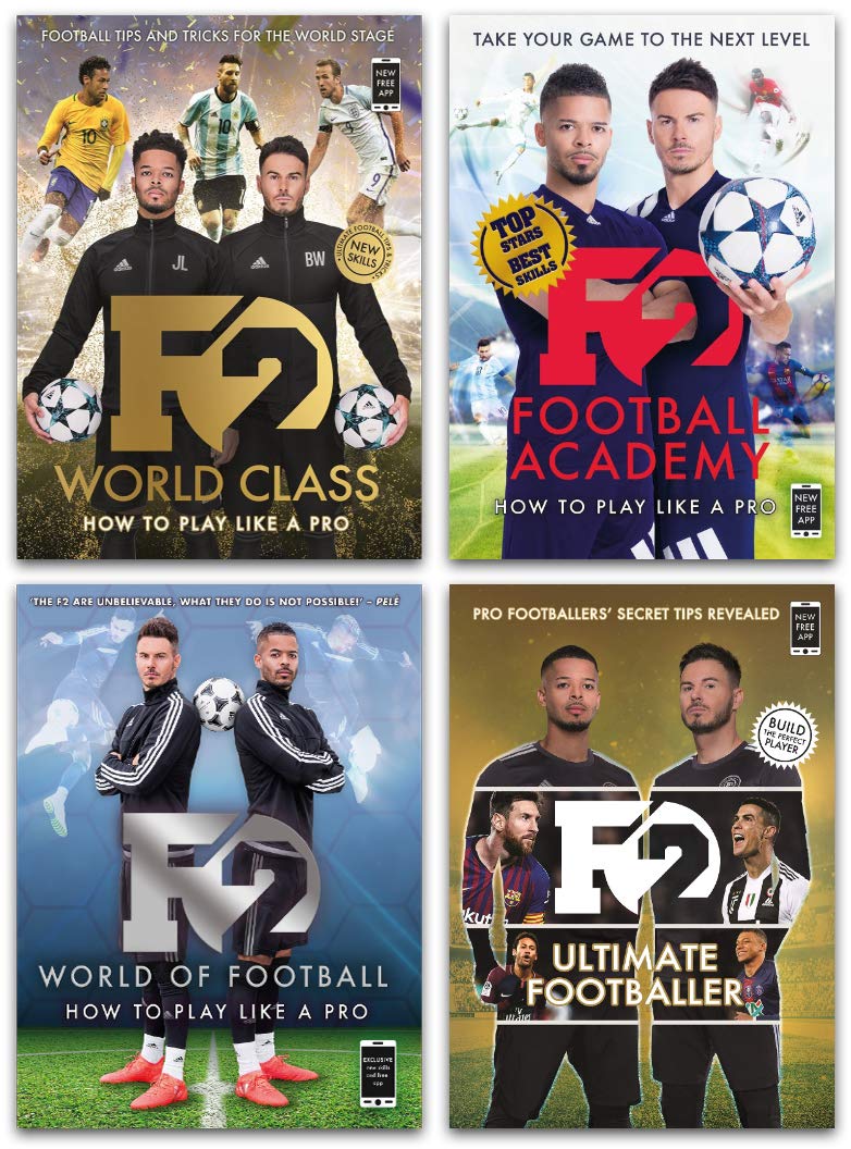 F2 Freestylers Football Series 4 Books Collection Set (F2 World Class, F2 Footba