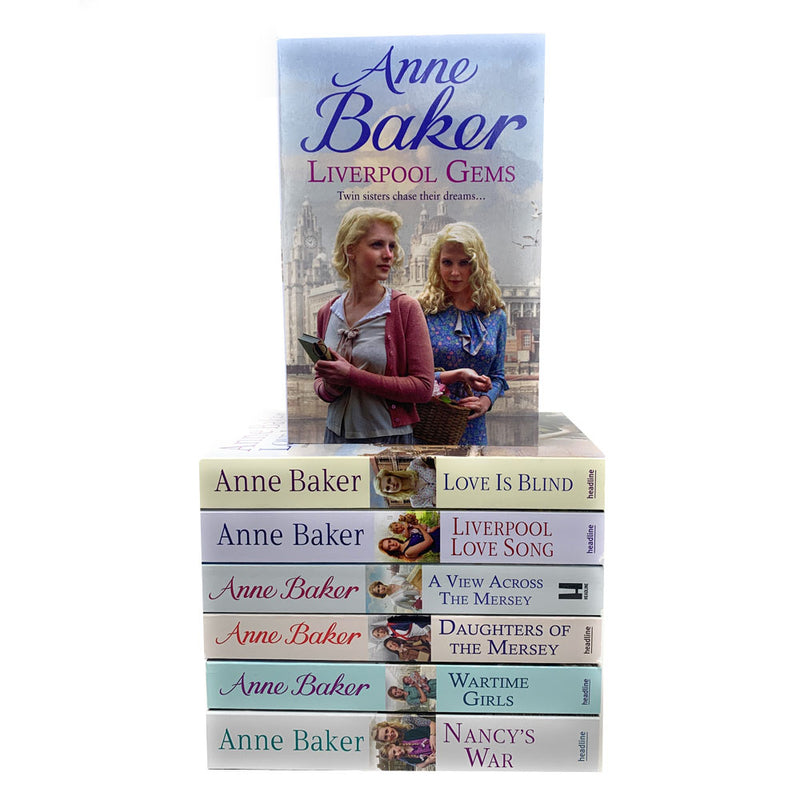Anne Baker 7 Books Collection Set Liverpool Love Song, Daughters of the Mersey.