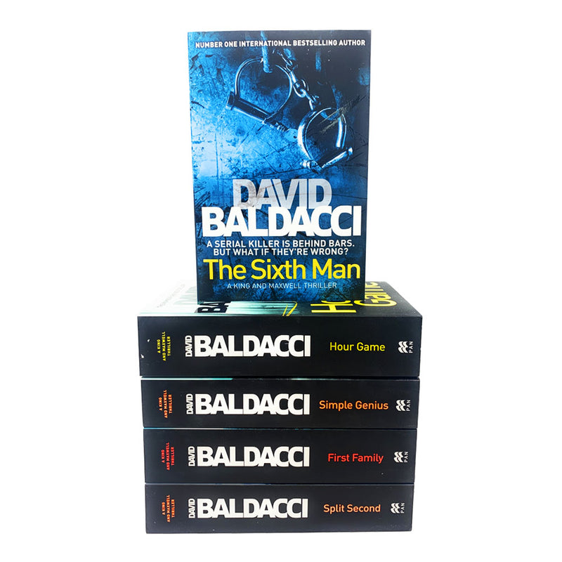 David Baldacci Collection King and Maxwell Series Simple Genius 5 Books Set