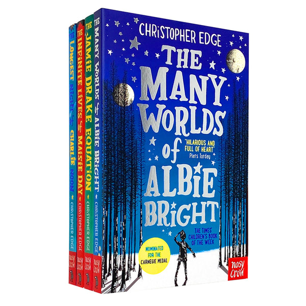 Christopher Edge 4 Books Collection Set Inc Jamie Drake Equation, Many Worlds of Albie Bright...