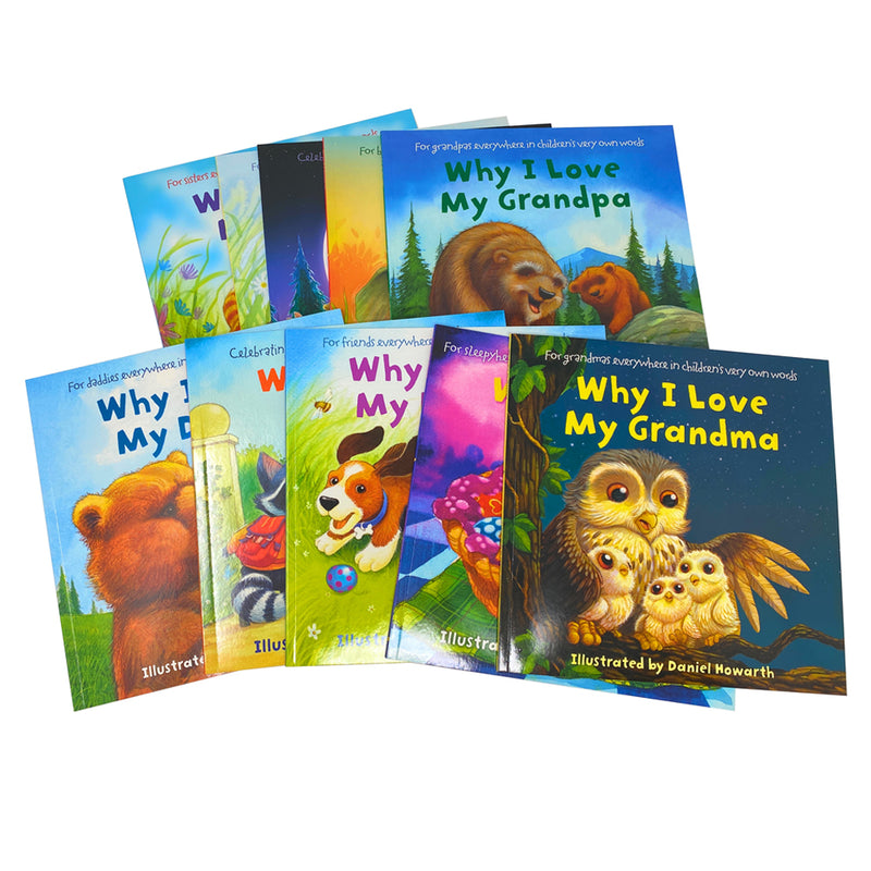 Why I Love 10 Picture Flat Books Children Collection Paperback Set By Daniel Howarth