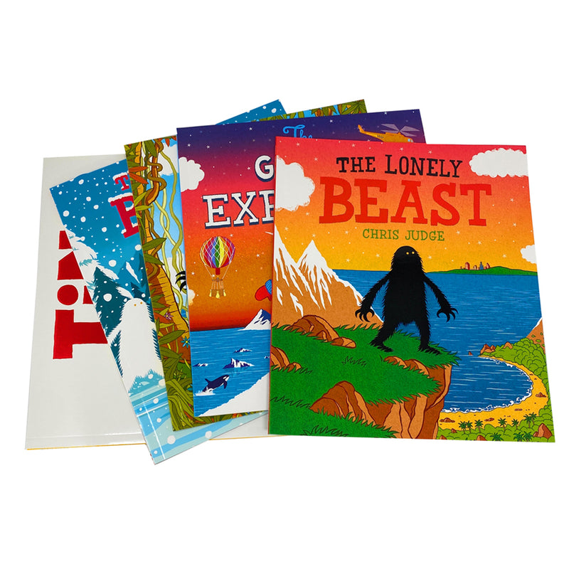 Chris Judge 5 Picture Flat Books Collection Set Brave Beast, Explorer, Snow, Tin