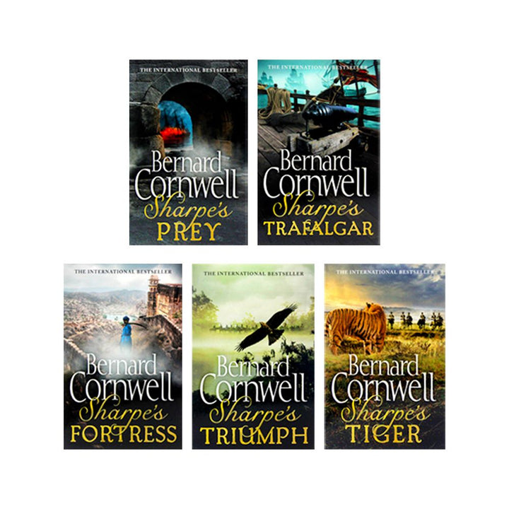 Bernard Cornwell The Sharpe Series 1-5 Book Collection Set | Epic Historical Fiction, Military Adventure, Action-Packed Saga & British History Novels"