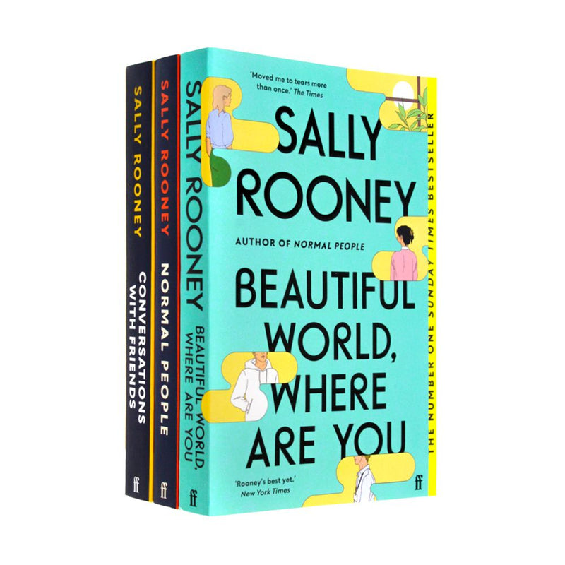 Sally Rooney Collection 3 Books Set (Beautiful World Where Are You , Normal People, Conversations with Friends)
