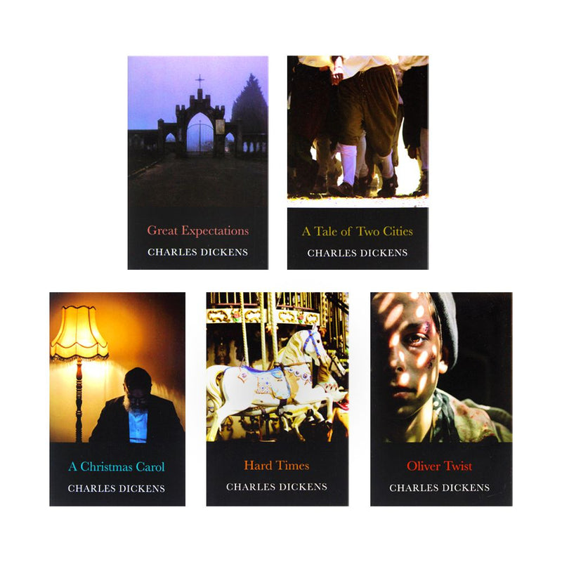 Major Works of Charles Dickens 5 Books Paperback Boxed Set - Classic Victorian Fiction, Essential 19th Century Novels, Timeless Literary Collection