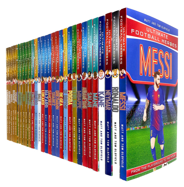 Ultimate and Classic Football Heroes 30 Books Set Collection