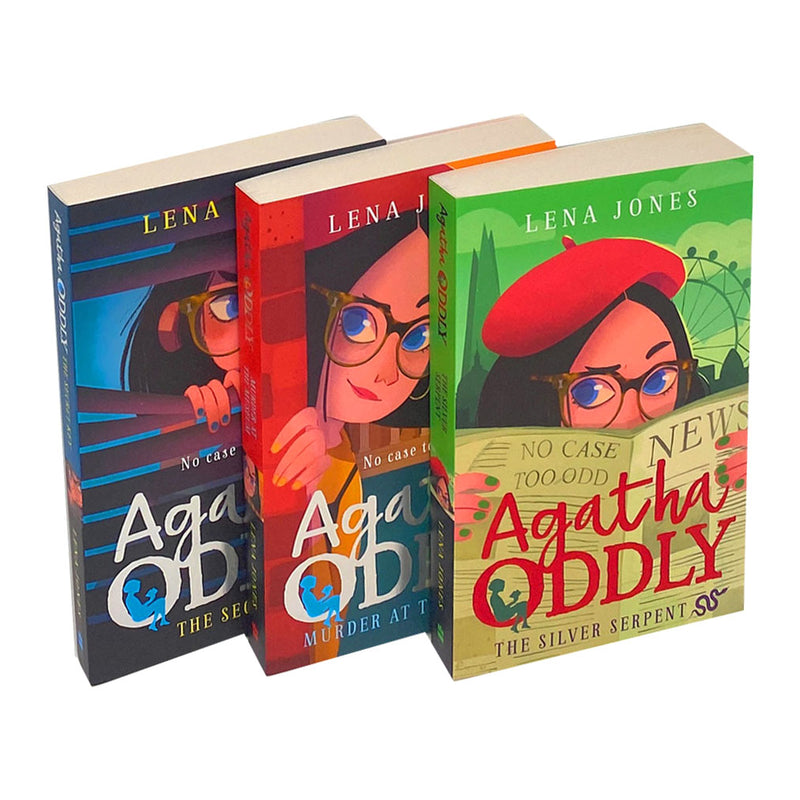 Agatha Oddly Series 3 Books Collection Set by Lena Jones (The Secret Key, Murder at the Museum & The Silver Serpent)